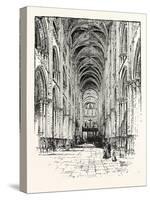 Interior of Rouen Cathedral-null-Stretched Canvas