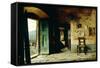 Interior of Rural Dwelling-Pietro Saltini-Framed Stretched Canvas