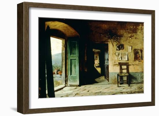 Interior of Rural Dwelling-Pietro Saltini-Framed Giclee Print