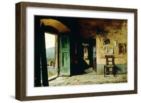 Interior of Rural Dwelling-Pietro Saltini-Framed Giclee Print