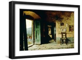 Interior of Rural Dwelling-Pietro Saltini-Framed Giclee Print