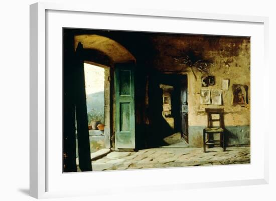 Interior of Rural Dwelling-Pietro Saltini-Framed Giclee Print