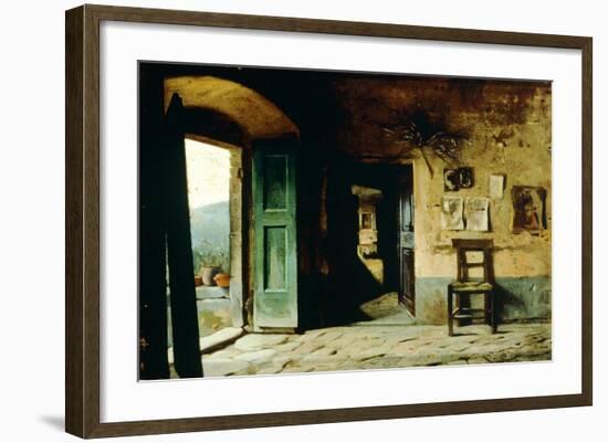 Interior of Rural Dwelling-Pietro Saltini-Framed Giclee Print