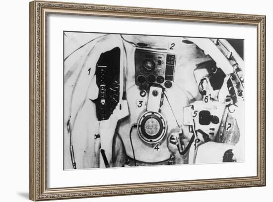 Interior of Russian Spacecraft-null-Framed Photographic Print