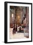 Interior of S Peter's, the Bronze Statue of S Peter-Alberto Pisa-Framed Giclee Print