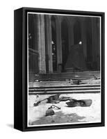 Interior of Saint-Eloi Church in Dunkirk, 1915-Jacques Moreau-Framed Stretched Canvas