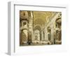 Interior of Saint Peter's Rome, Looking West Towards the Tomb of St. Peter-Giovanni Paolo Panini-Framed Giclee Print