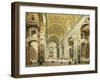 Interior of Saint Peter's Rome, Looking West Towards the Tomb of St. Peter-Giovanni Paolo Panini-Framed Giclee Print