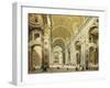 Interior of Saint Peter's Rome, Looking West Towards the Tomb of St. Peter-Giovanni Paolo Panini-Framed Giclee Print