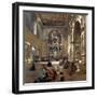 Interior of San Giovanni a Carbonara Church, 1867-Giacinto Gigante-Framed Giclee Print