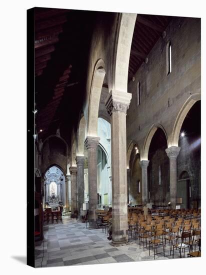 Interior of San Siro Co-Cathedral, Sanremo, Italy-null-Stretched Canvas