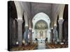 Interior of San Siro Co-Cathedral, Sanremo, Italy-null-Stretched Canvas