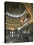 Interior of Santa Sofia (Hagia Sophia) (Aya Sofya), Unesco World Heritage Site, Istanbul, Turkey-Adam Woolfitt-Stretched Canvas