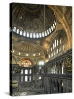 Interior of Santa Sofia (Hagia Sophia) (Aya Sofya), Unesco World Heritage Site, Istanbul, Turkey-Adam Woolfitt-Stretched Canvas