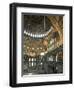 Interior of Santa Sofia (Hagia Sophia) (Aya Sofya), Unesco World Heritage Site, Istanbul, Turkey-Adam Woolfitt-Framed Photographic Print