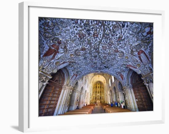 Interior of Santo Domingo Church, Oaxaca, Oaxaca State, Mexico, North America-Christian Kober-Framed Photographic Print