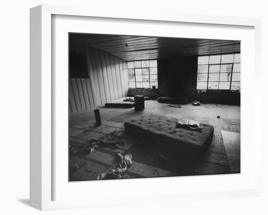 Interior of Spahn Ranch Where Charles Manson "Hippie Family" Lived-Ralph Crane-Framed Photographic Print