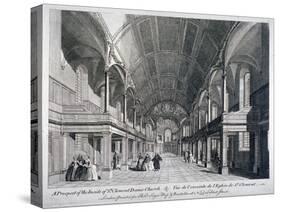 Interior of St Clement Danes Church, Westminster, London, 1751-null-Stretched Canvas