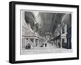 Interior of St Clement Danes Church, Westminster, London, 1751-null-Framed Giclee Print