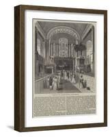 Interior of St George's Church, Hanover-Square-null-Framed Giclee Print