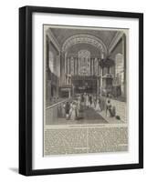 Interior of St George's Church, Hanover-Square-null-Framed Giclee Print