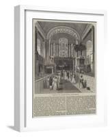 Interior of St George's Church, Hanover-Square-null-Framed Giclee Print