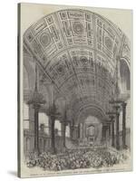 Interior of St George's Hall, Liverpool, from the South, Performance of the First Oratorio-null-Stretched Canvas