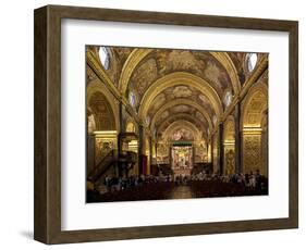 Interior of St. John's Cocathedral, Valletta, Malta, Europe-Nick Servian-Framed Photographic Print