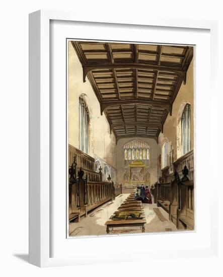 Interior of St John's College Chapel, Cambridge, Cambridgeshire-null-Framed Giclee Print