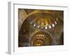 Interior of St. Mark's Basilica with Golden Byzantine Mosaics Illuminated, Venice-Peter Barritt-Framed Photographic Print