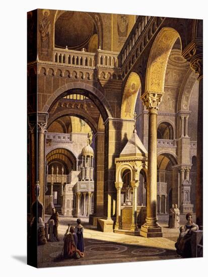 Interior of St. Mark's Cathedral-null-Stretched Canvas