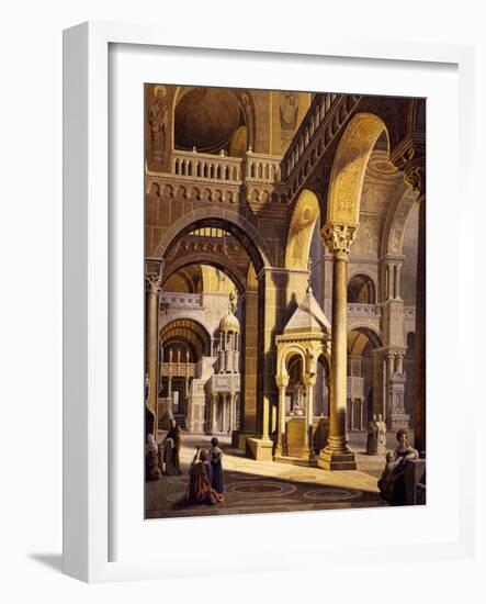 Interior of St. Mark's Cathedral-null-Framed Giclee Print