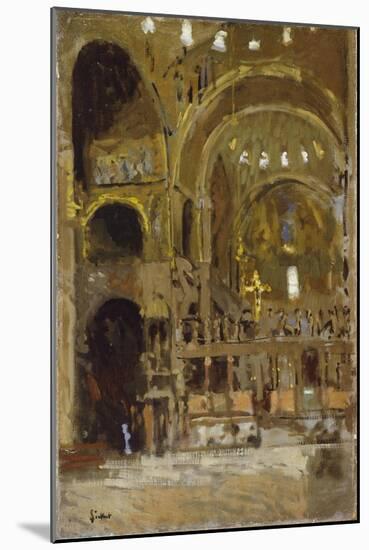 Interior of St Mark's, Venice-Walter Richard Sickert-Mounted Giclee Print