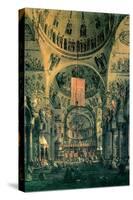 Interior of St. Marks Church, Venice-Canaletto-Stretched Canvas