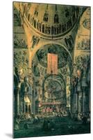 Interior of St. Marks Church, Venice-Canaletto-Mounted Art Print
