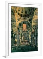 Interior of St. Marks Church, Venice-Canaletto-Framed Art Print