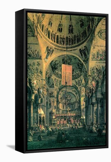 Interior of St. Marks Church, Venice-Canaletto-Framed Stretched Canvas