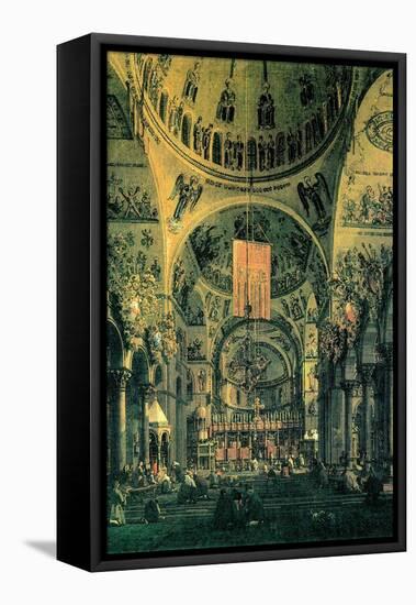 Interior of St. Marks Church, Venice-Canaletto-Framed Stretched Canvas