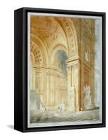 Interior of St Paul's Cathedral, City of London, 1836-null-Framed Stretched Canvas