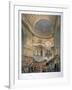 Interior of St Paul's Cathedral During the Funeral of the Duke of Wellington, London, 1852-William Simpson-Framed Giclee Print