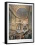 Interior of St Paul's Cathedral During the Funeral of the Duke of Wellington, London, 1852-William Simpson-Framed Stretched Canvas