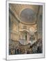 Interior of St Paul's Cathedral During the Funeral of the Duke of Wellington, London, 1852-William Simpson-Mounted Giclee Print