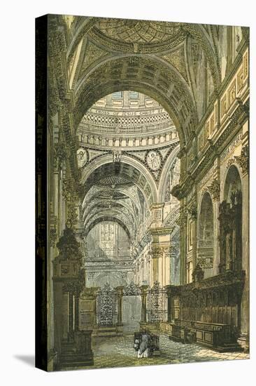 Interior of St Paul's Cathedral, London-null-Stretched Canvas