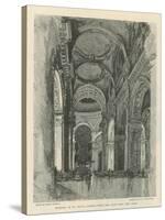 Interior of St Paul's Cathedral-Joseph Pennell-Stretched Canvas