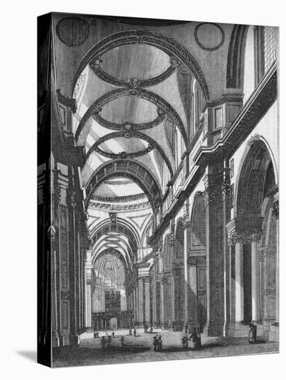 'Interior of St. Paul's, looking East', 1835, (1845)-John Jackson-Stretched Canvas