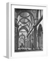 'Interior of St. Paul's, looking East', 1835, (1845)-John Jackson-Framed Giclee Print