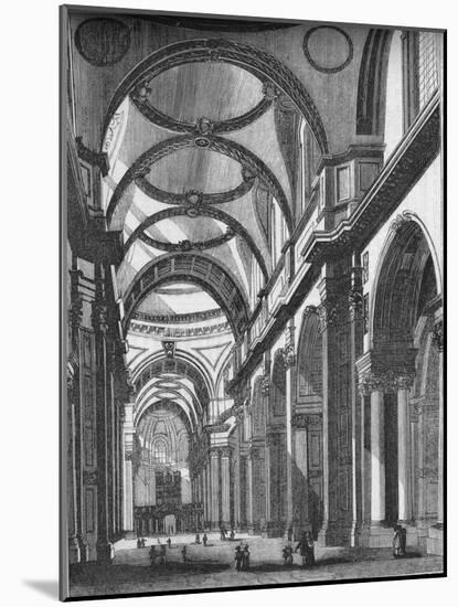 'Interior of St. Paul's, looking East', 1835, (1845)-John Jackson-Mounted Giclee Print