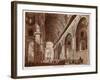 Interior of St. Peter's Basilica, 1833-Agostino Tofanelli-Framed Giclee Print