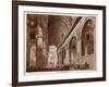 Interior of St. Peter's Basilica, 1833-Agostino Tofanelli-Framed Giclee Print