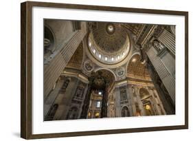 Interior of St. Peter's Basilica, the Vatican City, Vatican, Rome, Lazio, Italy, Europe-Ben Pipe-Framed Photographic Print